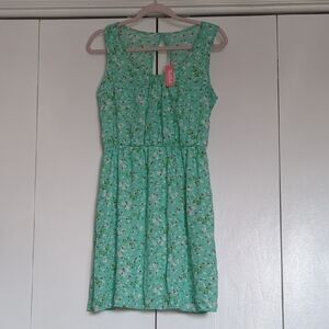 Maternity NWT Pink Blush Floral Sleeveless Dress